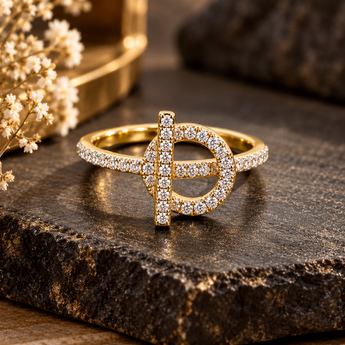 ATJ - 154 sterling silver pavé ring