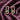 ATJ - 126 yellow gold pavé open-link stud earrings with floating centre stones on plum satin