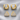 ATJ - 131 yellow gold huggie hoop and pavé triangle stud earring set