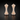 ATJ - 135 rose gold Art Deco fluted and pavé diamond huggie earrings