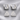ATJ-131 Huggie Hoop and Pavé Triangle Stud Earring Set in Silver
