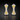 ATJ-135 Art Deco Two-Tone Fluted Gold and Pavé Diamond Huggie Earrings