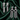 Silver pavé tassel drop earrings shown from two angles on green satin
