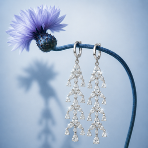 Celestial Cascade Lab Diamond Chandelier Earrings