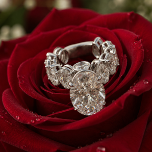 Oval Eternity Lab Grown Diamond Ring